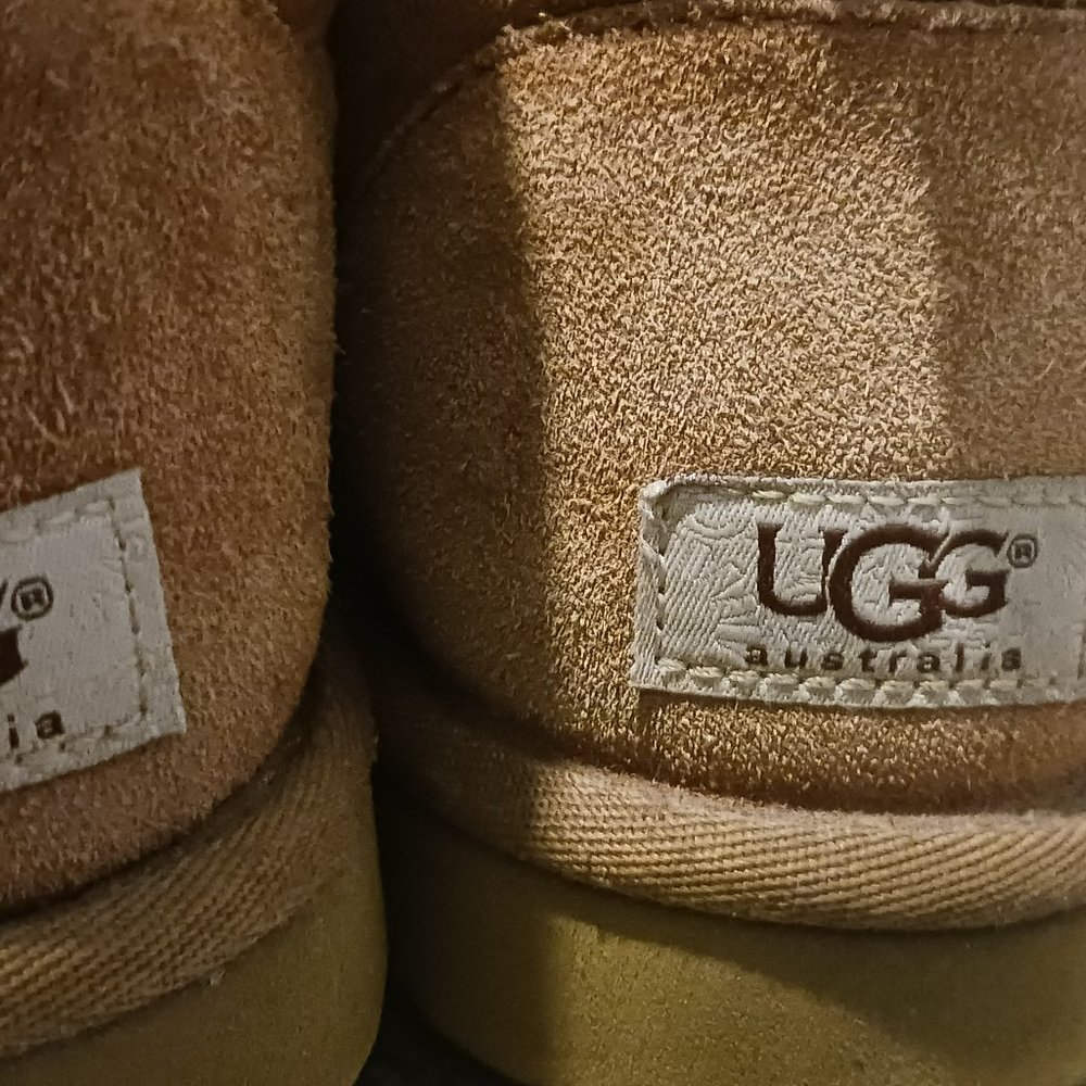 WOMEN CHESTNUT UGG MINI BOOTS